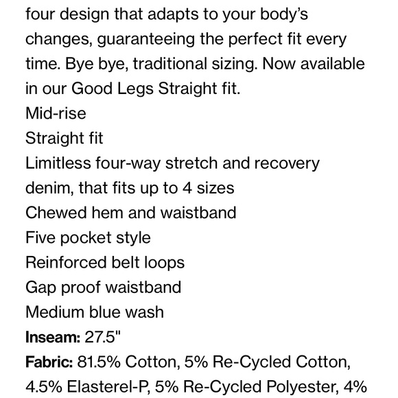 Good American Blue Straight Leg Jeans - Picture 14 of 15